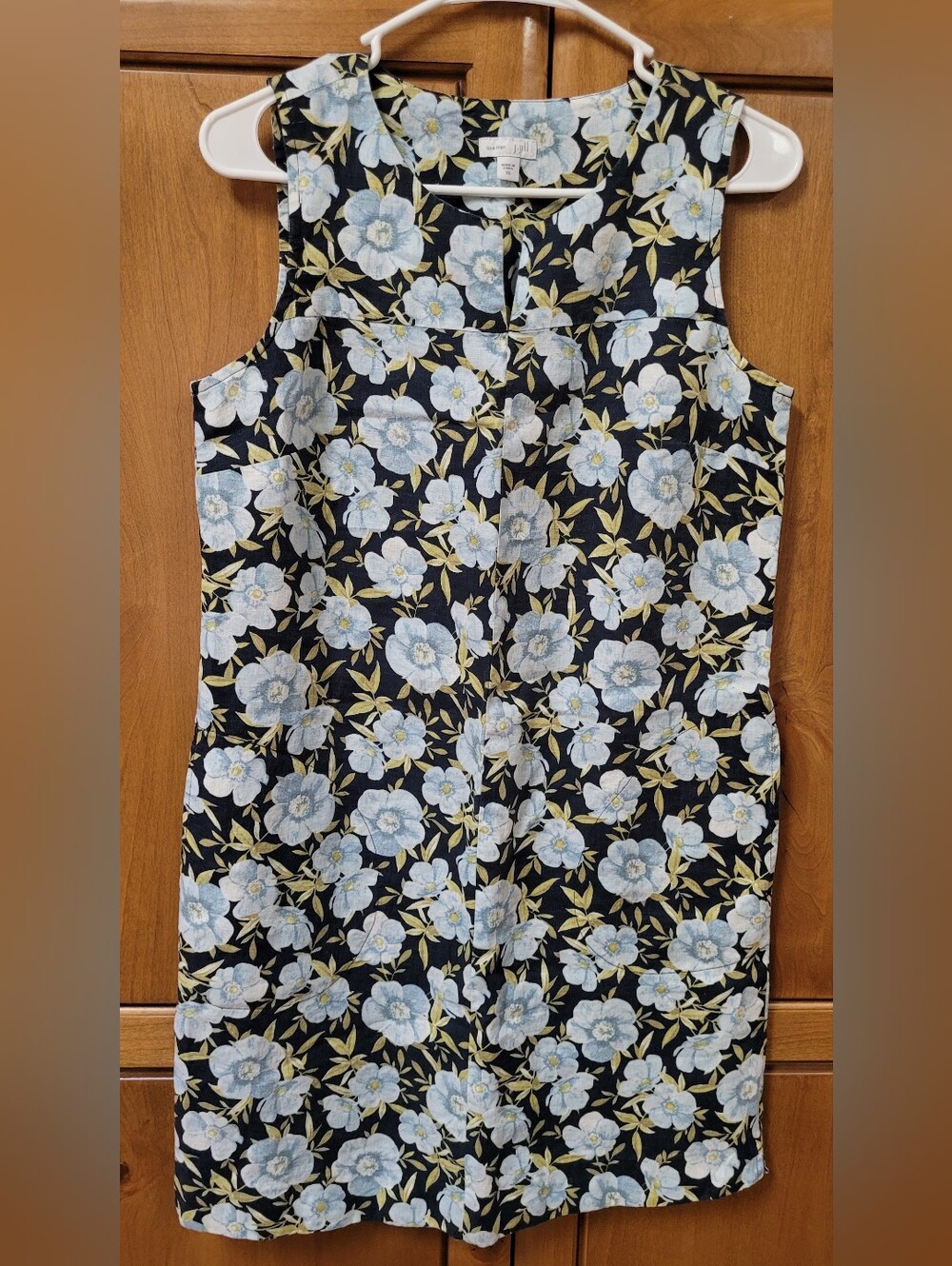 NWT | J. Jill Floral Linen Shift Dress with Pockets